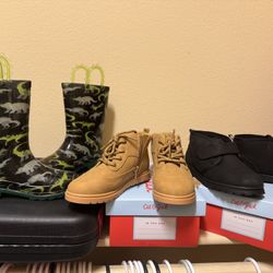 Boys Size 12 - Cat & Jack Shoes, Rain Boots -NEW 
