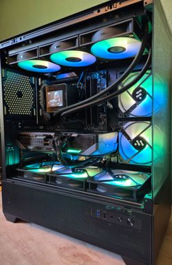 Gaming pc computer desktop ryzen 7800x3d rx9080xt fortnite warzone
