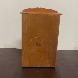 Vintage Hall’s Lifetime Toys dollhouse armoire / wardrobe • Original Hall’s maker label inside door • Early American-made miniature furniture Scale: 1