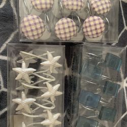Various Shower Hooks - New