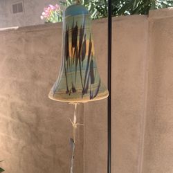 Vintage 7” Pacific Stoneware Wind Chime Bell Art Pottery Clay Clangor