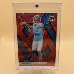 2025 Cam Ward Red Scope Mosaic Rookie Football Card🔥