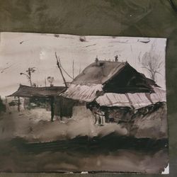 Stormy Day Water Color