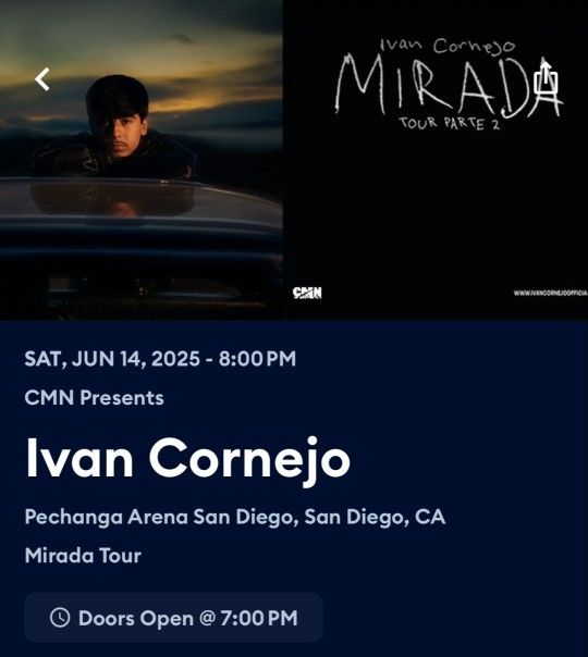 Ivan Cornejo Concert San Diego Jun 14
