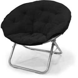 Mainstays Large Super Soft Microsuede 30" Saucer Chair, Black [Item 5103]