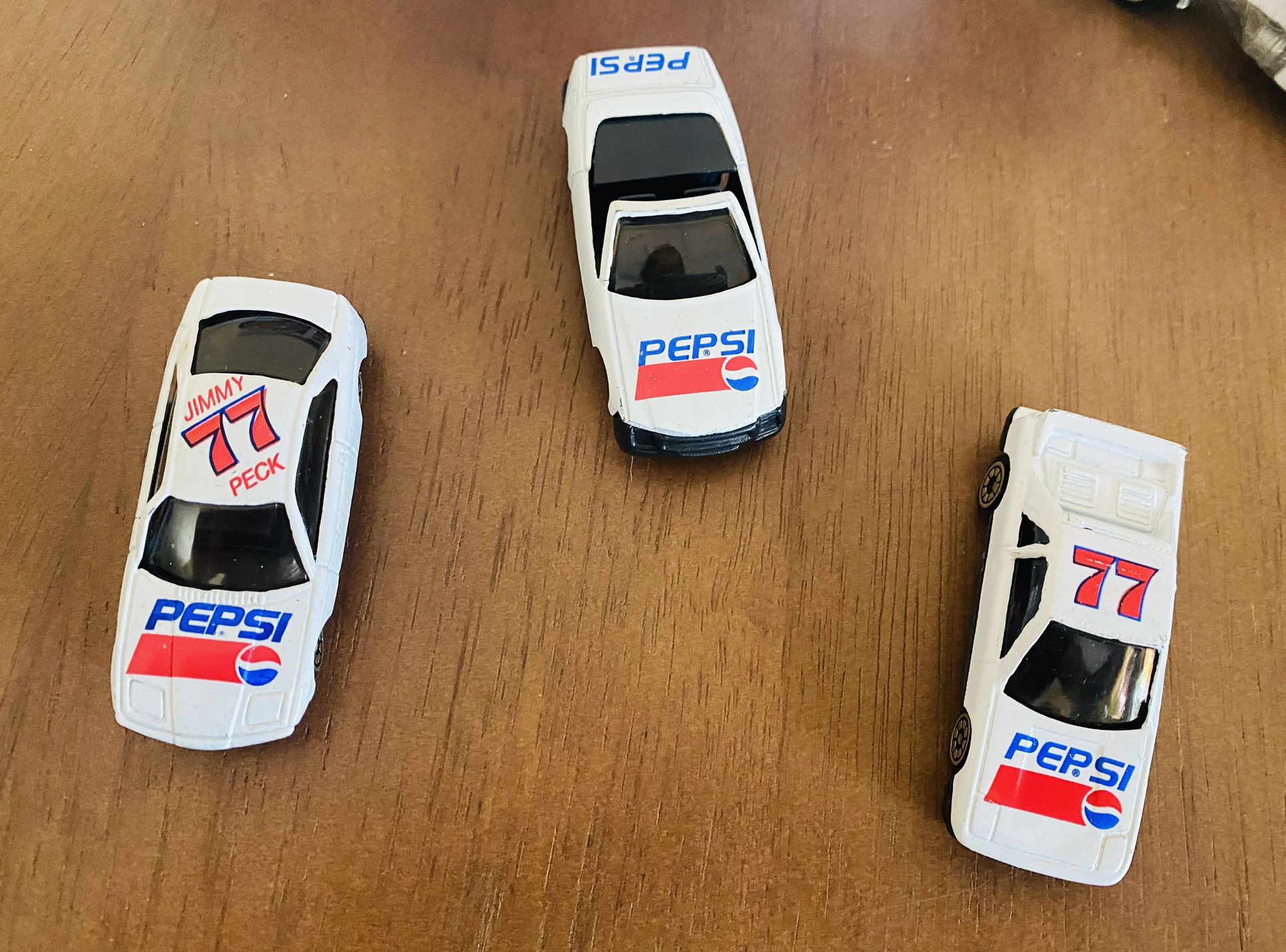 3 Pepsi collection cars 