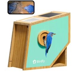 Birdfy Smart Bird House with Camera | Lifetime Identify | Auto-Record Nesting Stages & Alerts | R