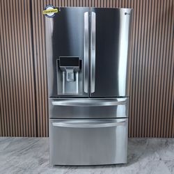 LG 23 cu. ft. Door-In-Door 4-Door French Door Refrigerator, Dual and Craft Ice, Counter Depth (LRMDC2306S-D-S625)