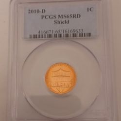 2010 D Shield Penny MS65RD