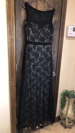 Formal Dresses Size 10 NEW Black Gowns with a Train Sequins Prom Mother of the Bride
