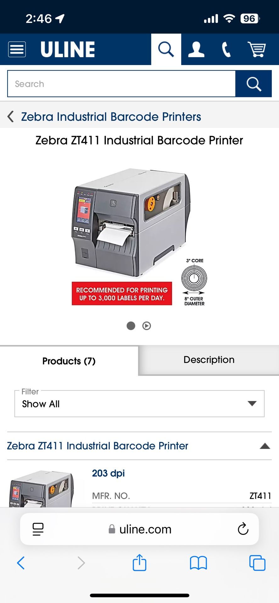 Zebra Label Printer