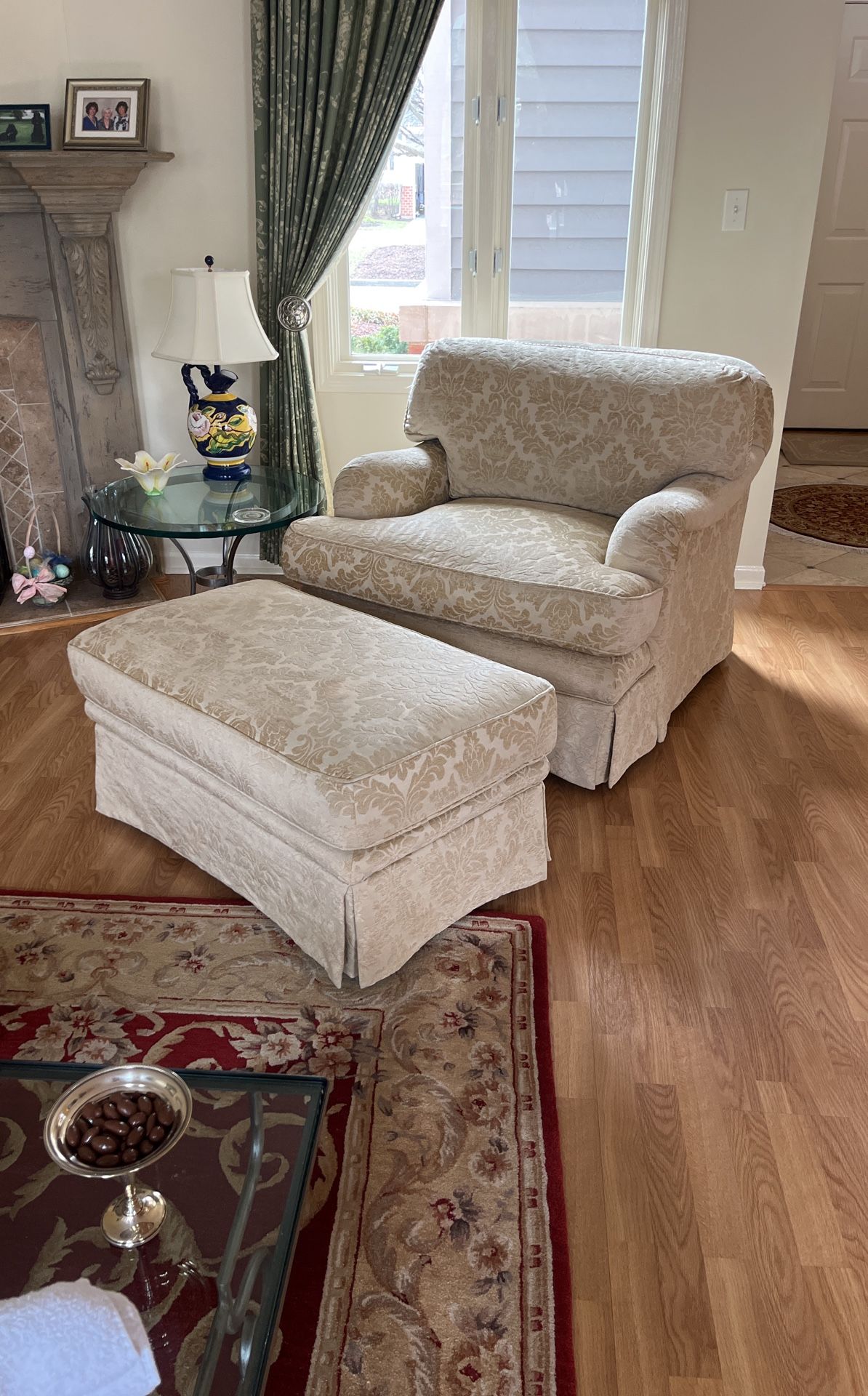 Chair & Ottoman From Betty M Showroom In Merchandise Mart