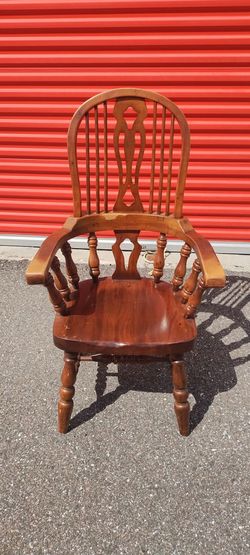 Vintage Wooden Captain’s Chair