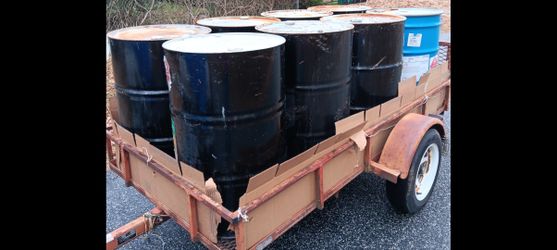 Metal Barrels $15 With Lids  $10  For Black Barrels 