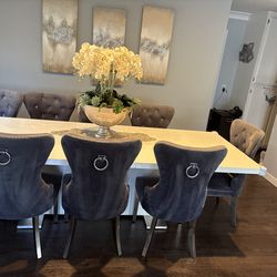 Dining table with chairs