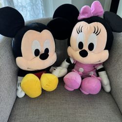 Mickey And Minnie Mouse Big Plush