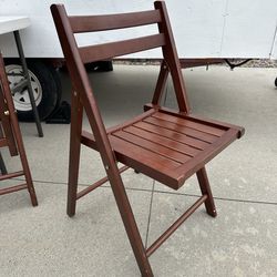 Wooden folding chairs (World Market)