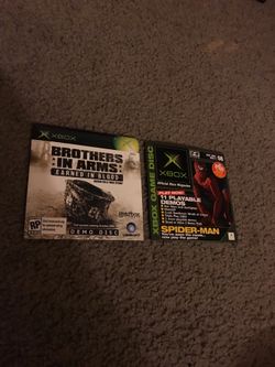 Original Xbox DEMO Games. Brothers in arms, SpiderMan