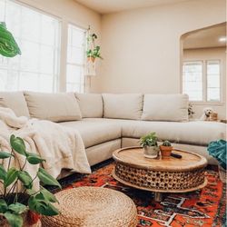 New Tuxedo USA Made Sectional 122/85 Performance Fabric 