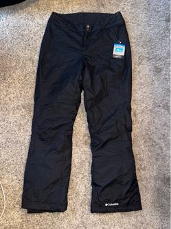 NWT COLUMBIA Women’s Sz Med Snow Pants Waterproof Modern Mountain 2.0 Black Ski Snowboard Se32