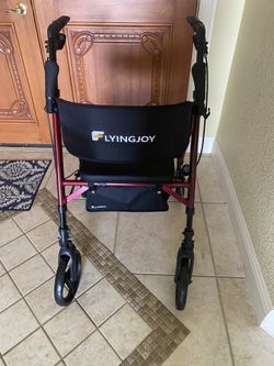 Walker converts to wheelchair