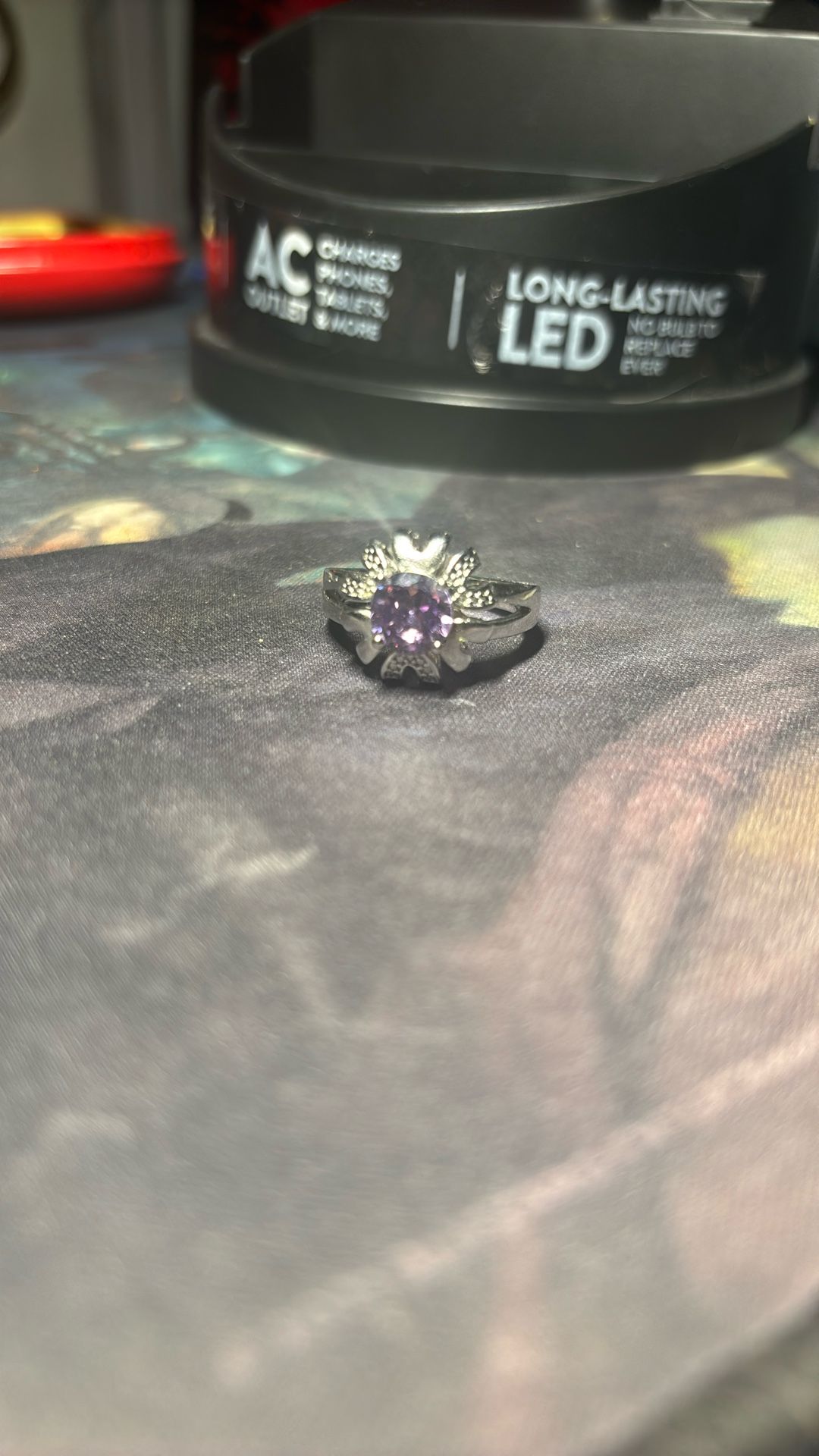 Purple Heart Ring Size 10