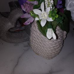 Boho Jar With Hanging String. ( Flowers Not Included)
