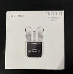 A2 Pro Touchscreen Wireless Earbuds, New- open Box
