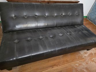 Leather futon