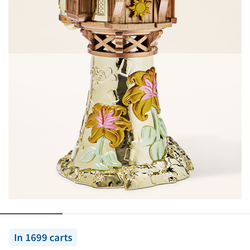 Rapunzel pedestal candle holder