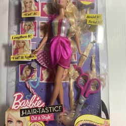 Hairtastic Cut & Style Blonde 2012 Barbie Doll  W3910 Never  Removed From Box