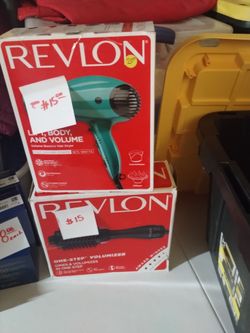 15 dollars each hair drier and volumizer