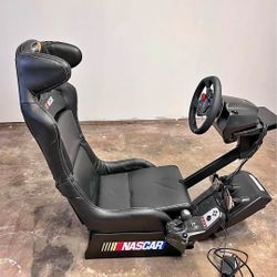 Playseat-NASCAR-Racing-Simulator-with-Logitech-Wheel-&-Pedals