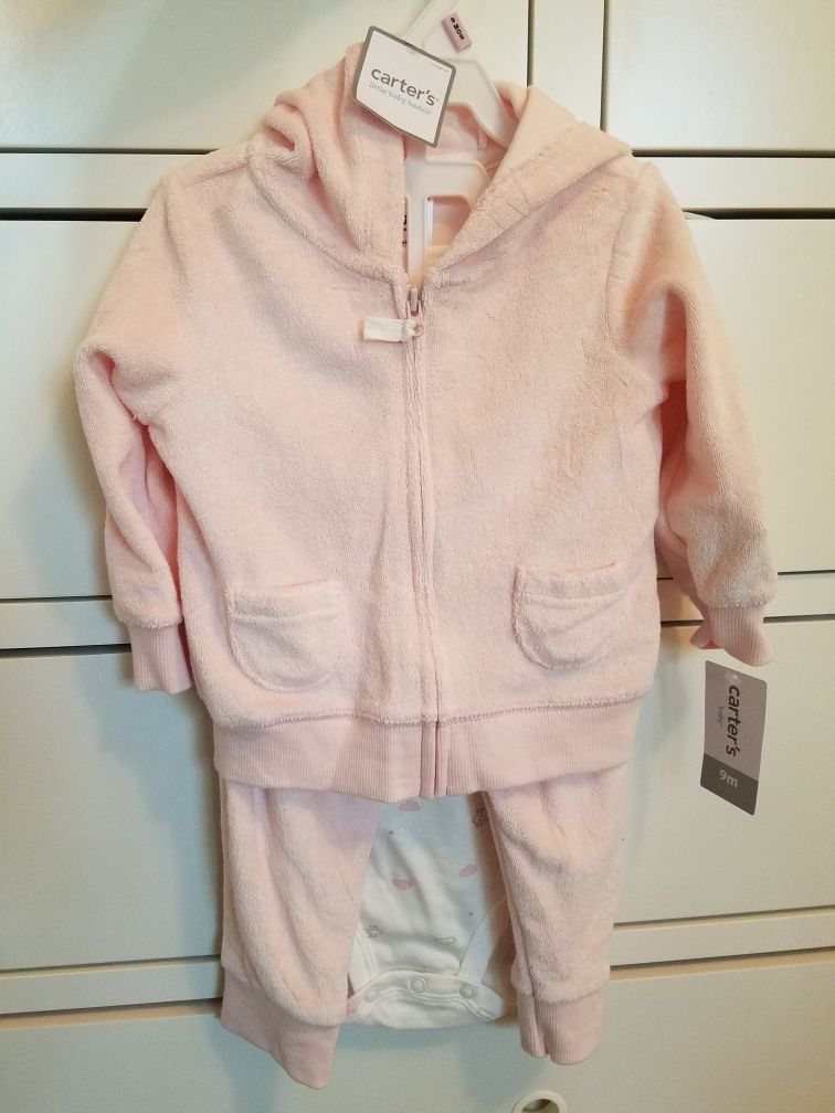 Carter's Baby girl set 9m