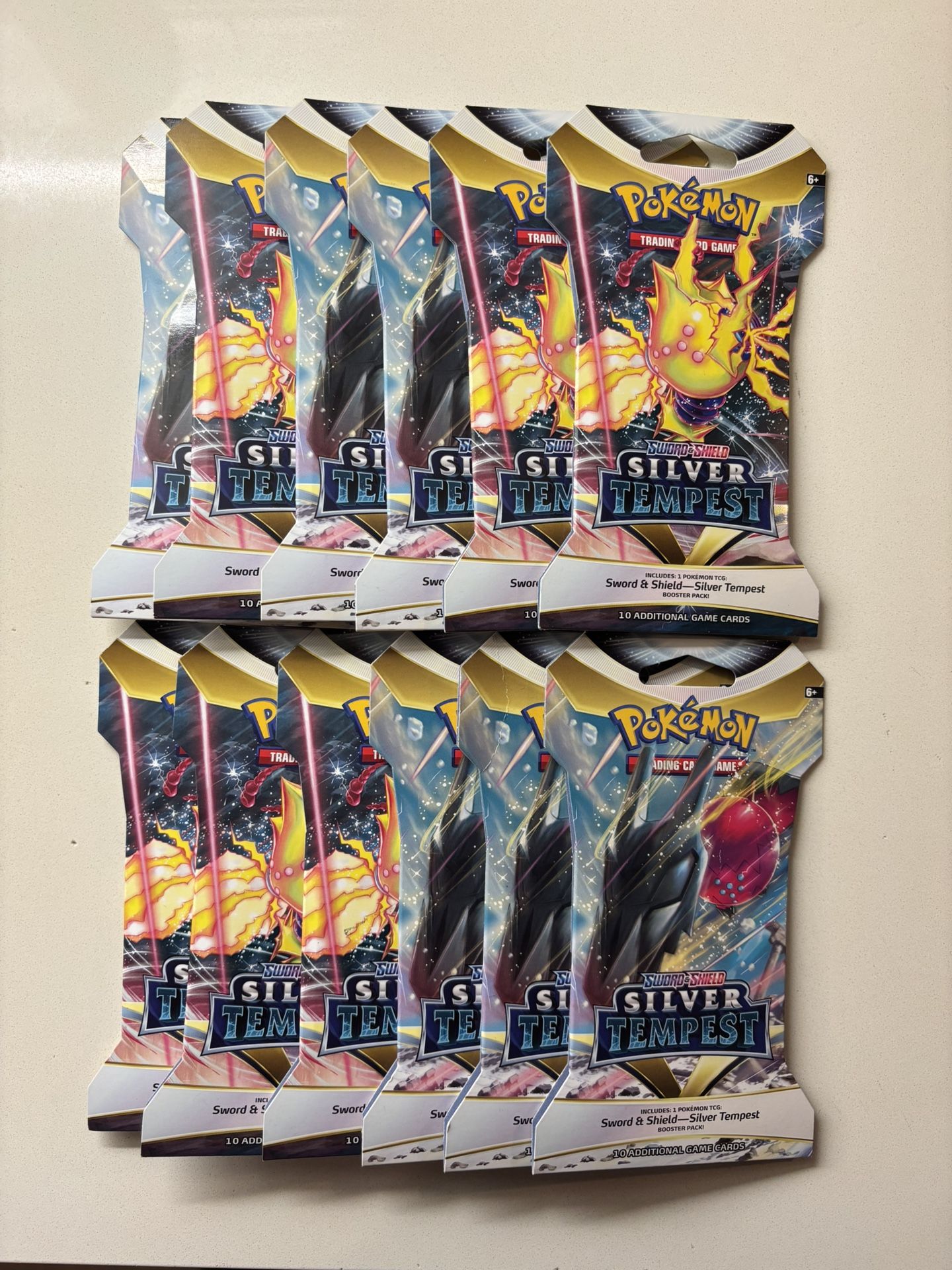 Lot Of (12) Pokémon TCG Sword & Shield Silver Tempest Booster Packs - NEW/SEALED