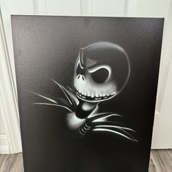 Jack Skellington Nightmare Before Christmas 19”x24” Canvas Giclee 2013