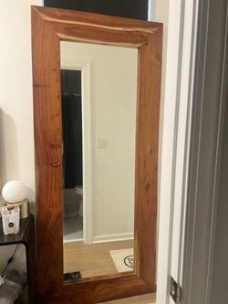 Gorgeous Acacia Wood Floor Length Mirror