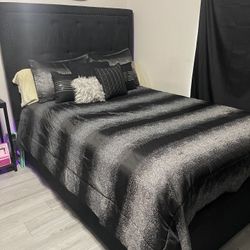 Queen Bed Frame And Mattress For Sale
