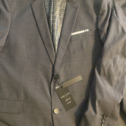 Aldo Conti Italia Slim Jacket N Vest Size 46 New $250  