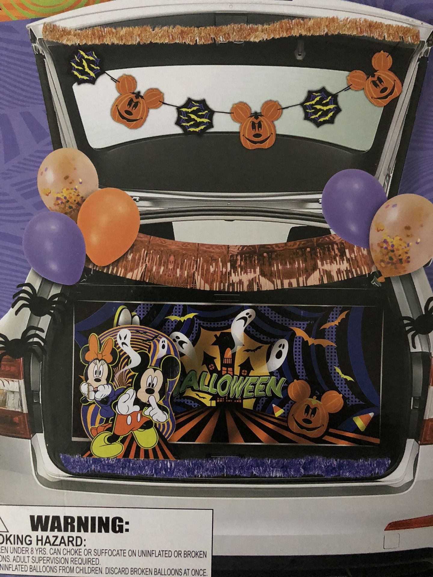 Disney Mickey Minnie Halloween Trunk Or Treat Party Decor Kit 200 PCs Pumpkin