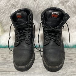 Timberland PRO Direct Attach 6" Steel Toe 26038 Leather Boots, Men's 9.5 M Black