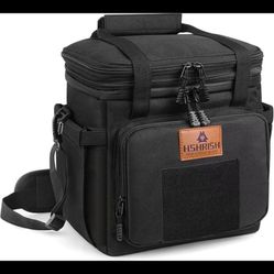 Tactical Lunch Box, Large Expandable Insulated Bag, 15L, A_Black 