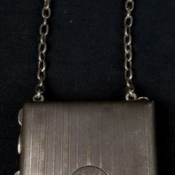 Antique Sterling Silver Monogrammed Compact