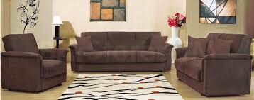Dark brown sofas