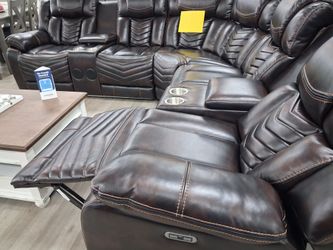 *Ad Special!!!*---Sleek Home Elegance Leather Power Reclining Sectional Sofas---Now $1899!!!---Delivery/Financing Available👌