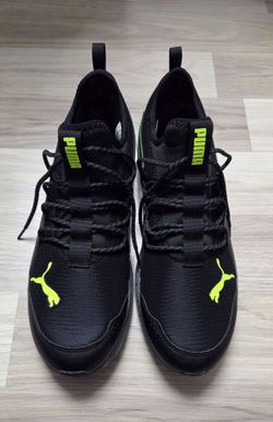 New! Puma Men's Black Exercise
Shoes With Lime Green. Work
out Sneakers. No Box. Size 12