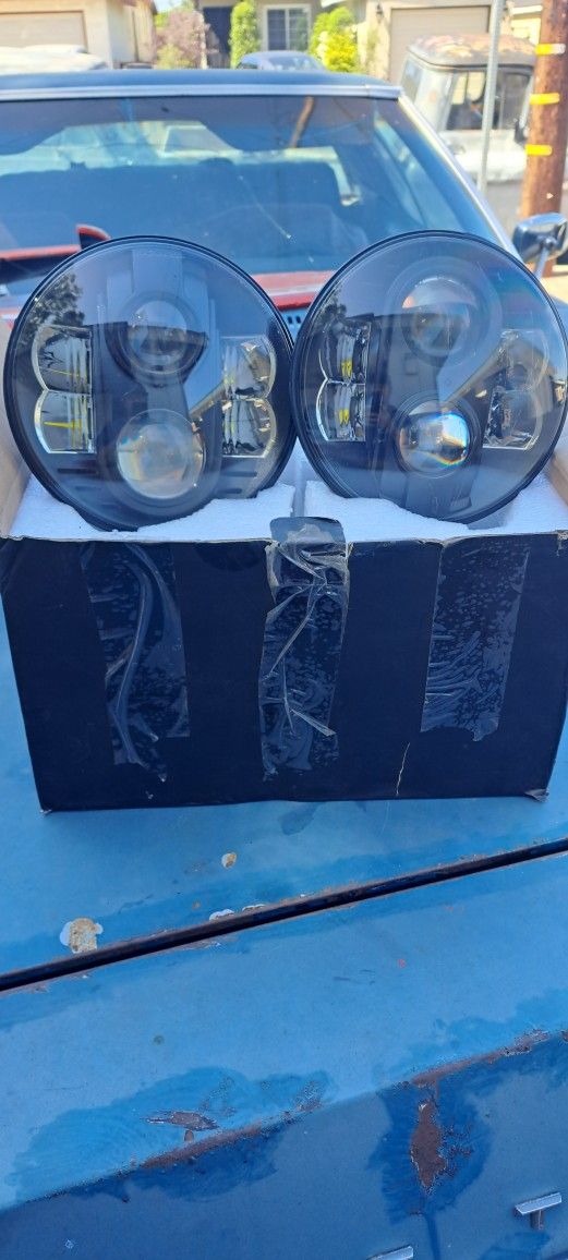 Wrangler Headlights Pro Comp LED