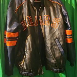 Chicago Bears Leather Coat 