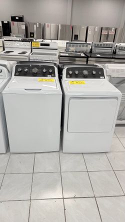 GE TOP LOAD WASHER AND DRYER