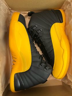 Jordan 12 Retro Black University Gold Size (9)